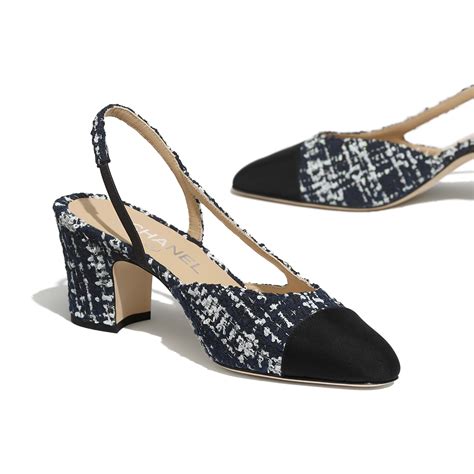 chanel tweed slingbacks|slingback chanel price.